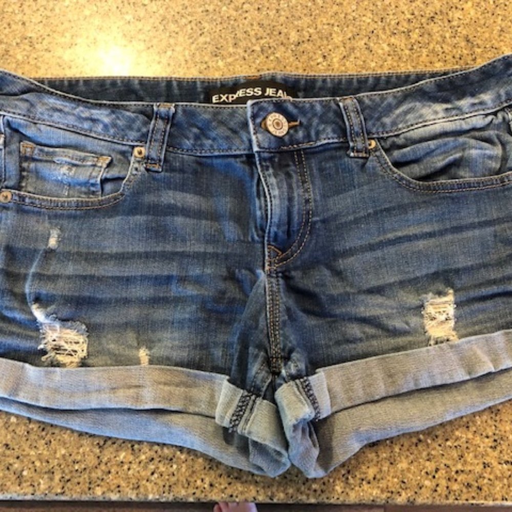 Express Denim Shorts